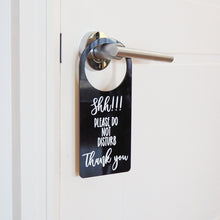 Load image into Gallery viewer, Custom Door Hanger Sign, door sign name,  door knob sign - Love and Labels
