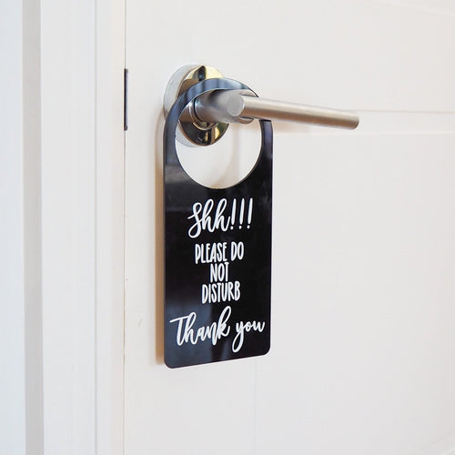 Custom Door Hanger Sign, door sign name,  door knob sign - Love and Labels