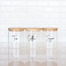 Load image into Gallery viewer, Custom Labels for Tea, Coffee, Sugar Canisters - Love and Labels
