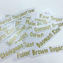 Load image into Gallery viewer, Personalized pantry labels in Australia – stylish and durable
