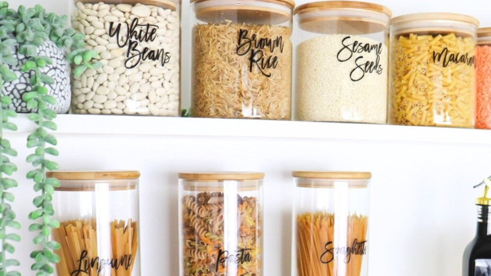 Customizable Pantry Labels Custom Pantry Labels Australia | Personalised Vinyl Kitchen Labels ...