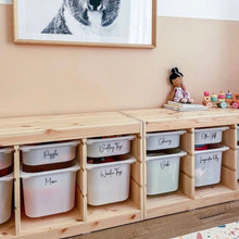 Load image into Gallery viewer, Trofast labels, toy bin labels, playroom storage labels, custom labels - Love and Labels
