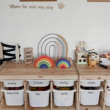 Load image into Gallery viewer, Trofast labels, toy bin labels, playroom storage labels, custom labels - Love and Labels
