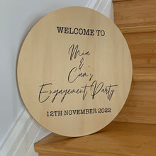 Load image into Gallery viewer, wooden signage, signage for weddings, welcome signage for wedding- Love and Labels
