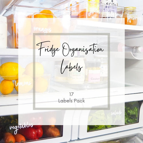 Fridge Organisation Labels, fridge organisation - Love and Labels
