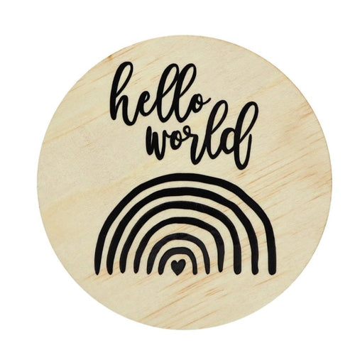 Hello World, Baby Announcement Disc - Love and Labels