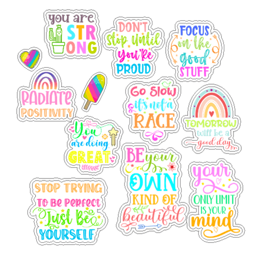 motivational stickers- Love and Labels