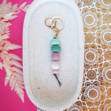 Load image into Gallery viewer, BEADED KEYRING, Silicone beaded keyring - Love and Labels
