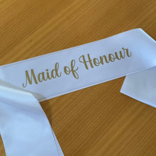 Load image into Gallery viewer, Personalised Bride Sashes - Love and Labels
