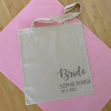 Load image into Gallery viewer, tote bag printing, custom tote bag, bridesmaid gift ideas - Love and labels
