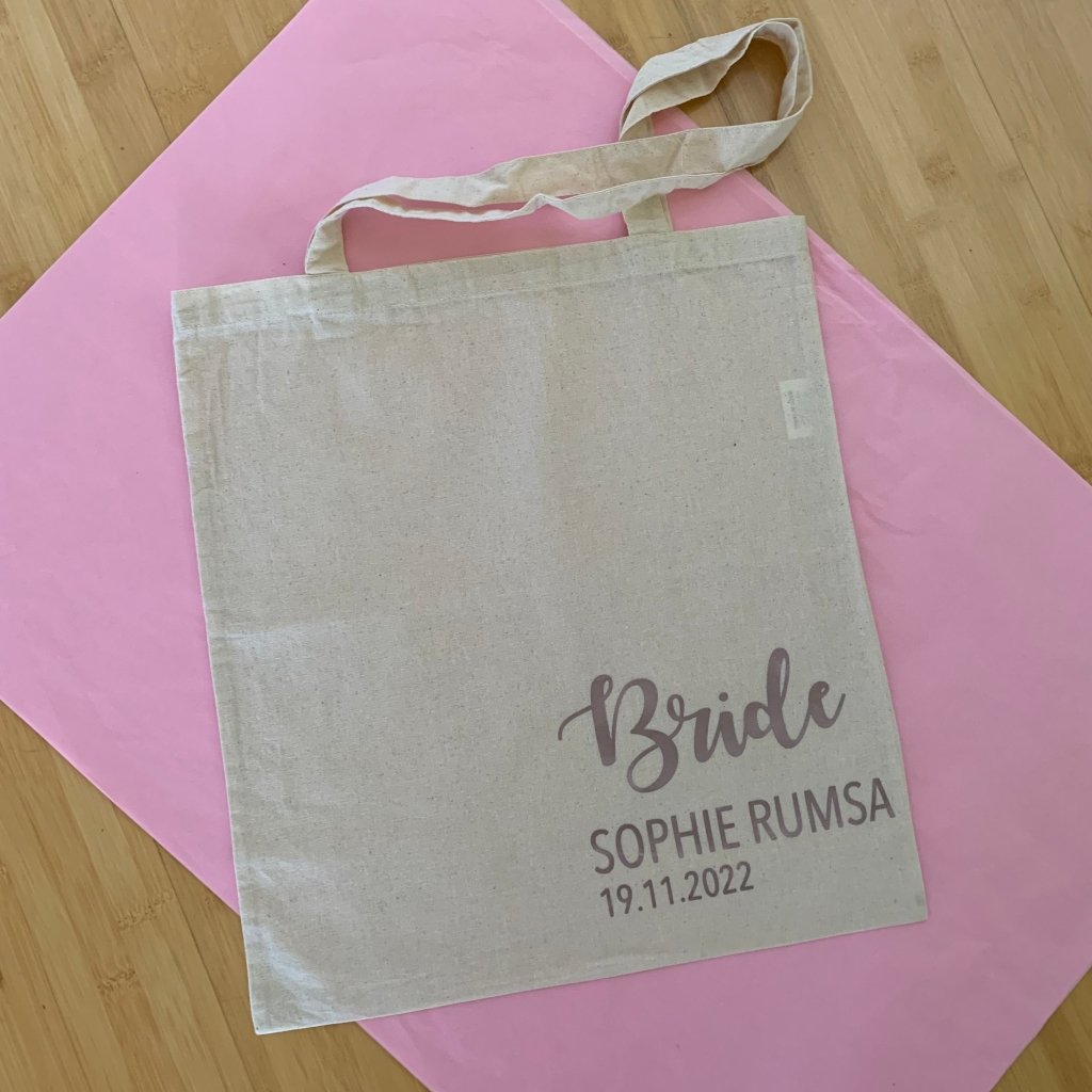 Personalised Bridesmaids Tote Bag