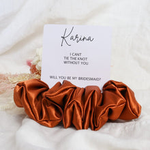 Load image into Gallery viewer, Personalised Bridesmaid Scrunchie - Love and Labels
