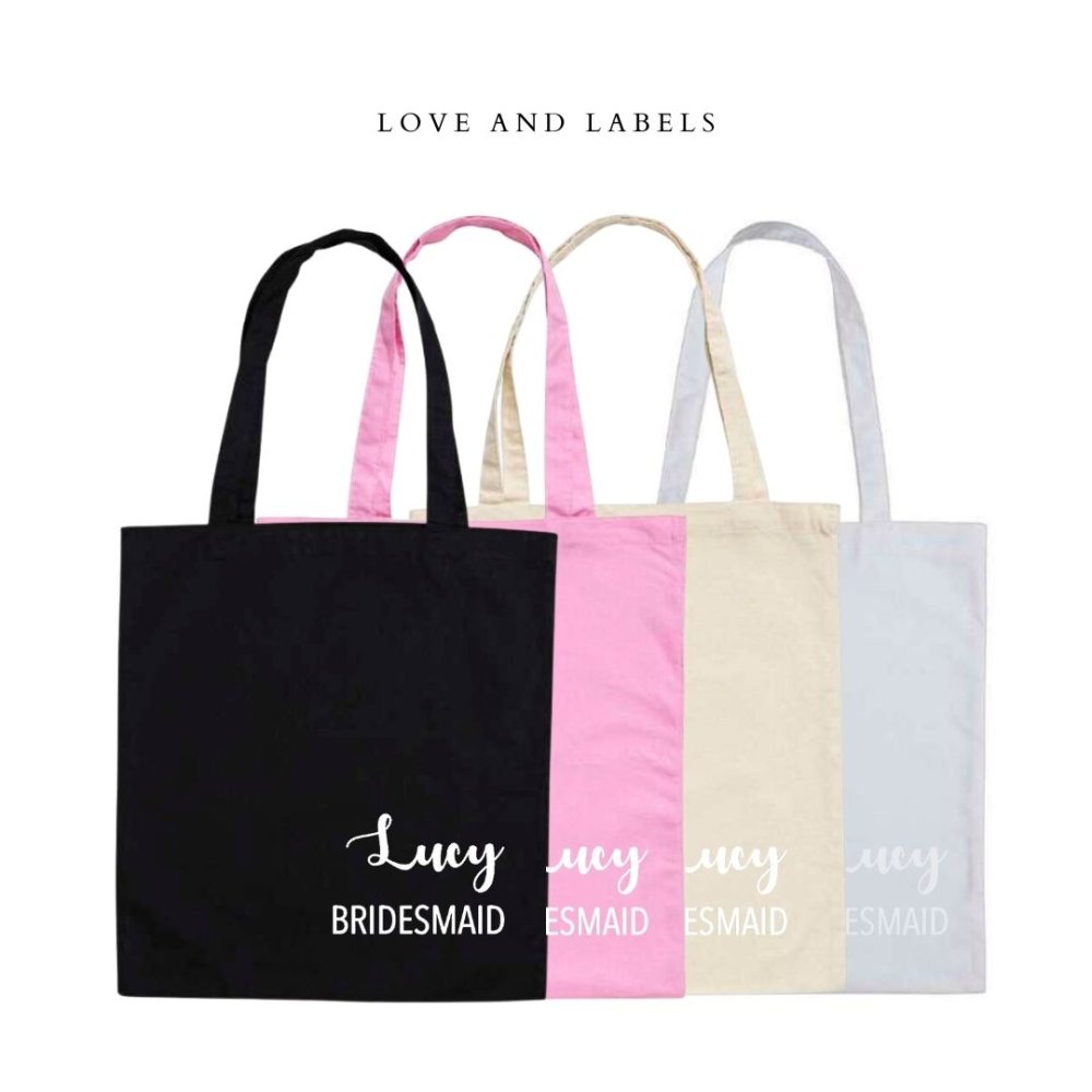 Personalised Bridesmaids Tote Bag - Love and Labels