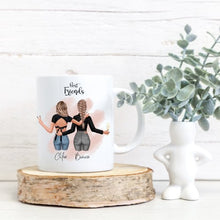 Load image into Gallery viewer, Personalised Customisable Bestie Mug - Love and Labels
