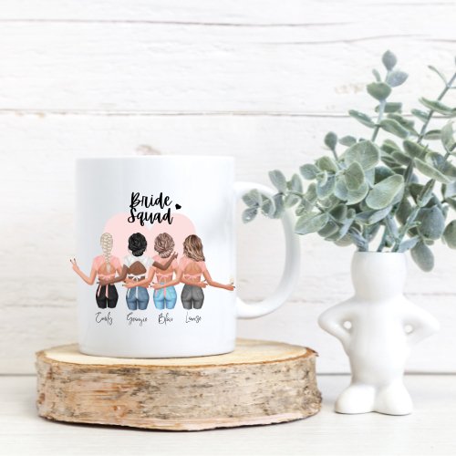 Personalised Customisable Bride Squad Mug - Love and Labels