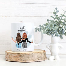 Load image into Gallery viewer, Personalised Customisable Soul Sisters Mug - Love and Labels
