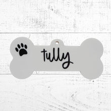 Load image into Gallery viewer, Personalised Dog Bone Ornament, personalised pet bauble- Love and Labels
