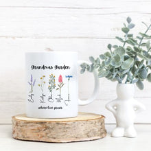 Load image into Gallery viewer, Personalised Grandma&#39;s Garden Mug - Love and Labels
