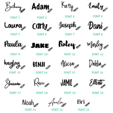 Load image into Gallery viewer, Personalised Name Labels - Leaf Design - Love and Labels
