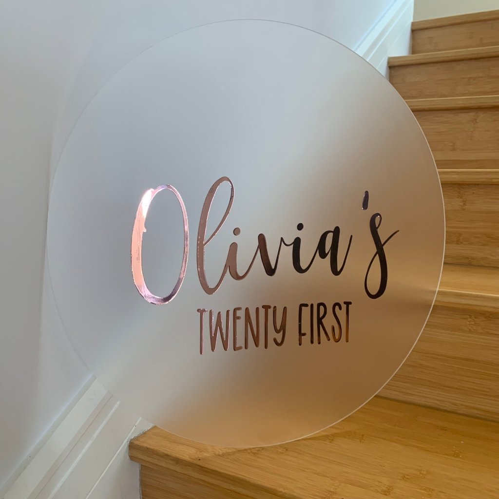 personalised birthday sign, birthday sign custom - Love and Labels