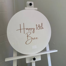 Load image into Gallery viewer, Personalised Round Acrylic Circle - Love and Labels
