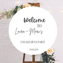 Load image into Gallery viewer, signage for birthday, engagement party signage, welcome signage, acrylic signage - Love and Labels
