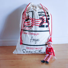 Load image into Gallery viewer, Personalised Santa Sack - 25th December - Love and Labels
