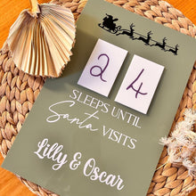 Load image into Gallery viewer, Personalised Sleeps until Christmas Sign - Love and Labels
