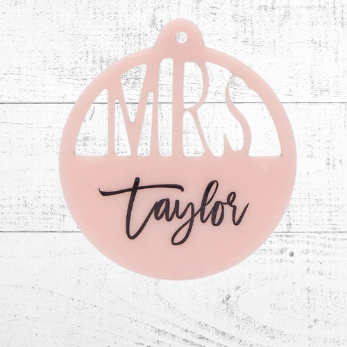 Personalised Teacher Bauble - Love and Labels