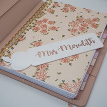 Load image into Gallery viewer, Custom teacher bookmark personalised with teacher name for appreciation gift in Australia
