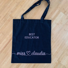 Load image into Gallery viewer, custom tote bag, teacher appreciation gift, teachers gift - love and labels
