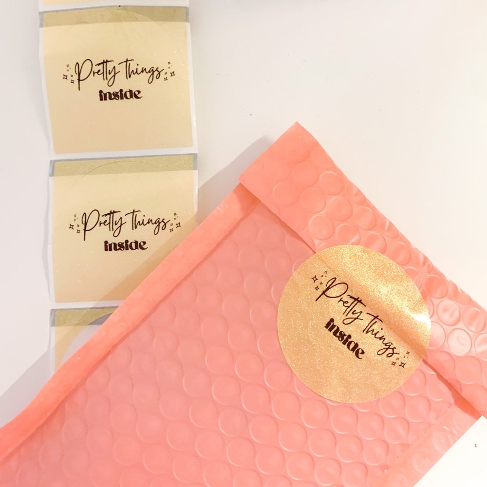 Pretty Things Inside Sicker Design for Small Business – Love and Labels