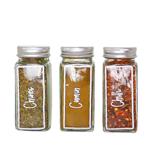 Rectangular Spice Jar Labels - Love and Labels
