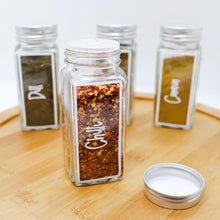 Load image into Gallery viewer, spice jars with labels, spice labels, pantry organisation labels - Love and Labels
