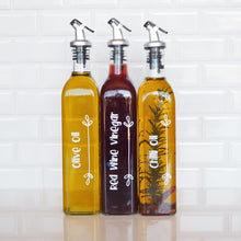 Load image into Gallery viewer, Oil &amp; Vinegar Bottle Labels, oil and vinegar labels, pantry organisation, personalised kitchen labels- Love and Labels
