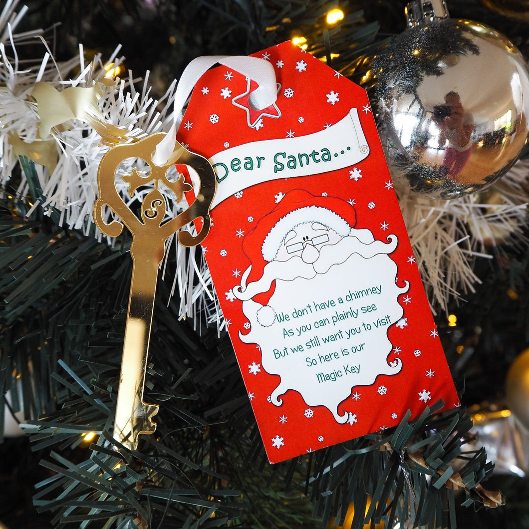 Santas Magic Key & Tag, santa key, name tags - Love and Labels