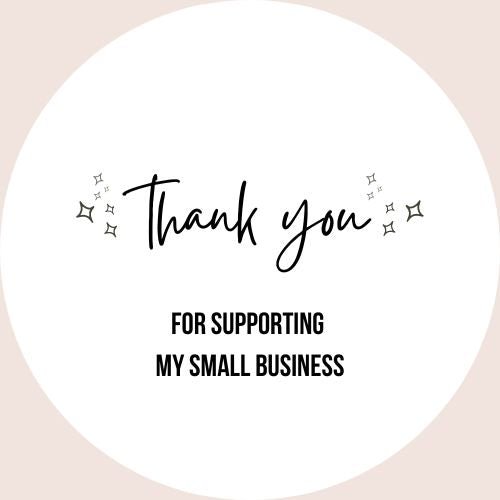 Thank you for supporting my small business Stickers - Love and Labels