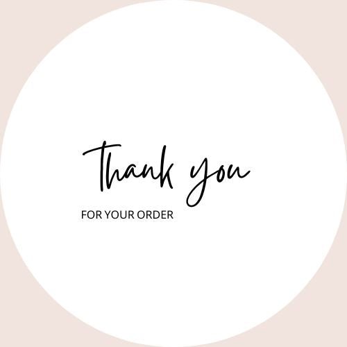 Thank you for your Order Stickers - Love and Labels